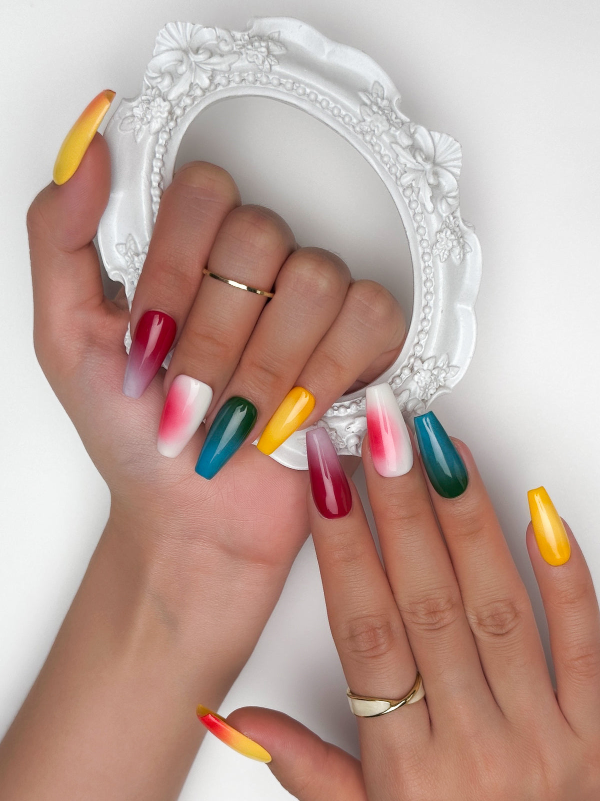 Colorful Press on Nails