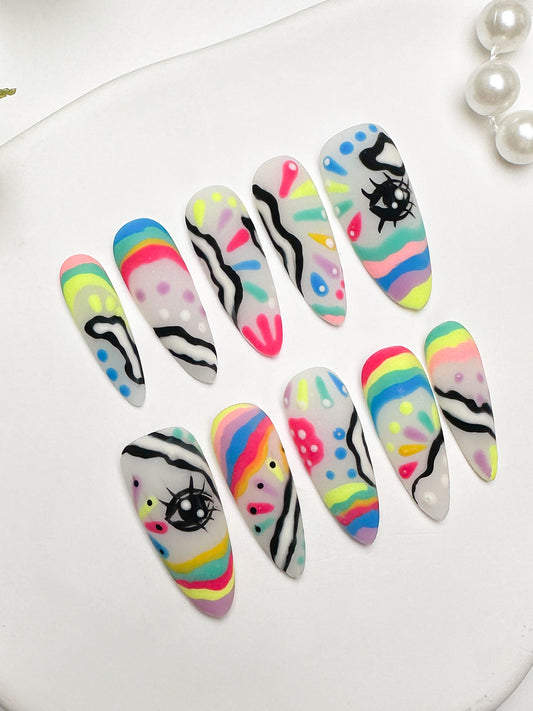 LGBT  Pride Press on Nails